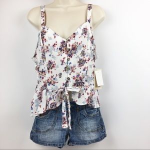 Rewind Strap Sleeveless Blouse